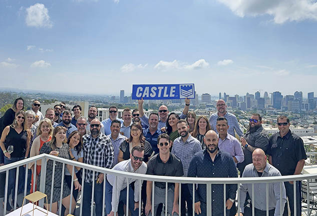 group photo of castle employees