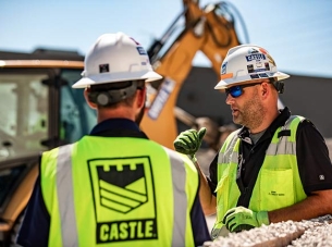 Castle gets to work at a new project in February 2022.