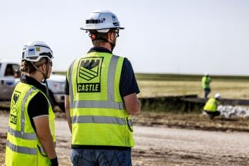 Castle Team Members at Worksite