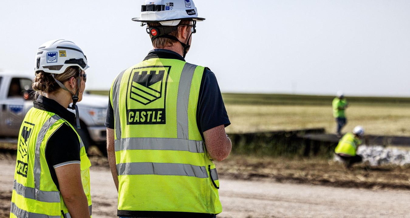 Castle Team Members at Worksite