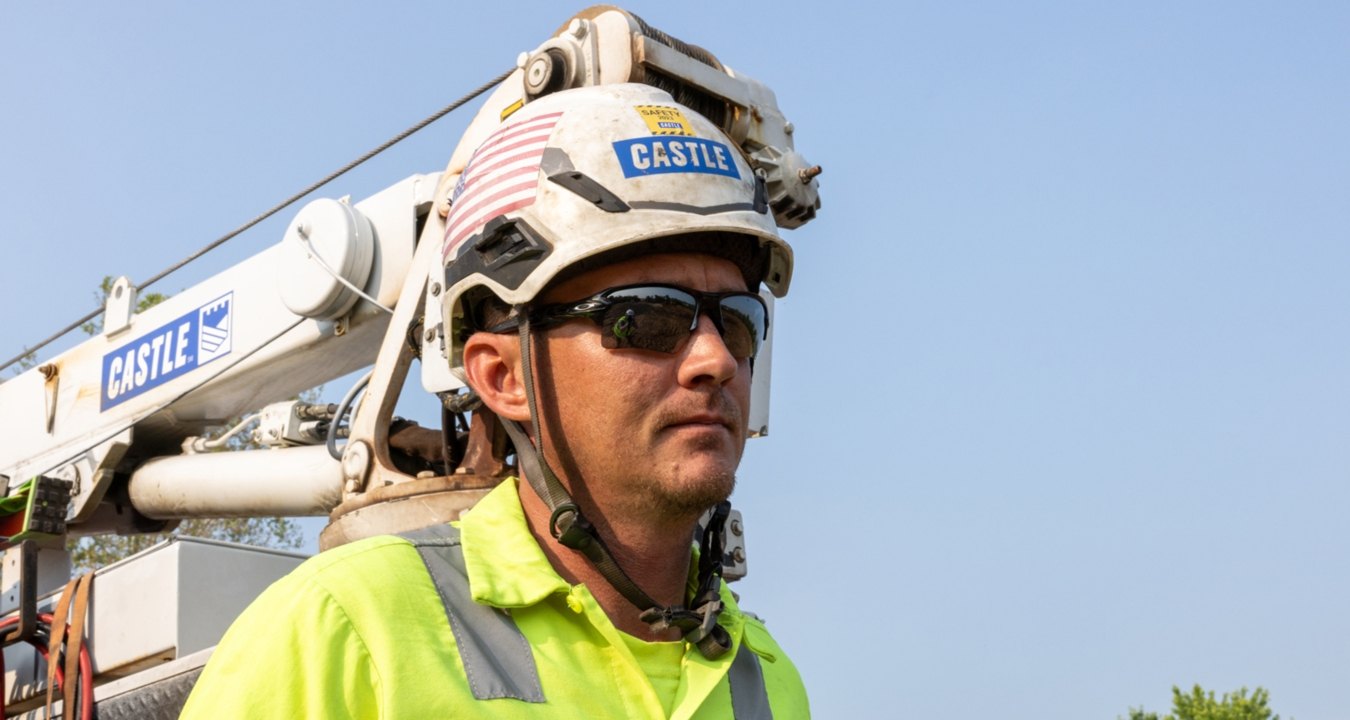 Construction worker on a jobsite.