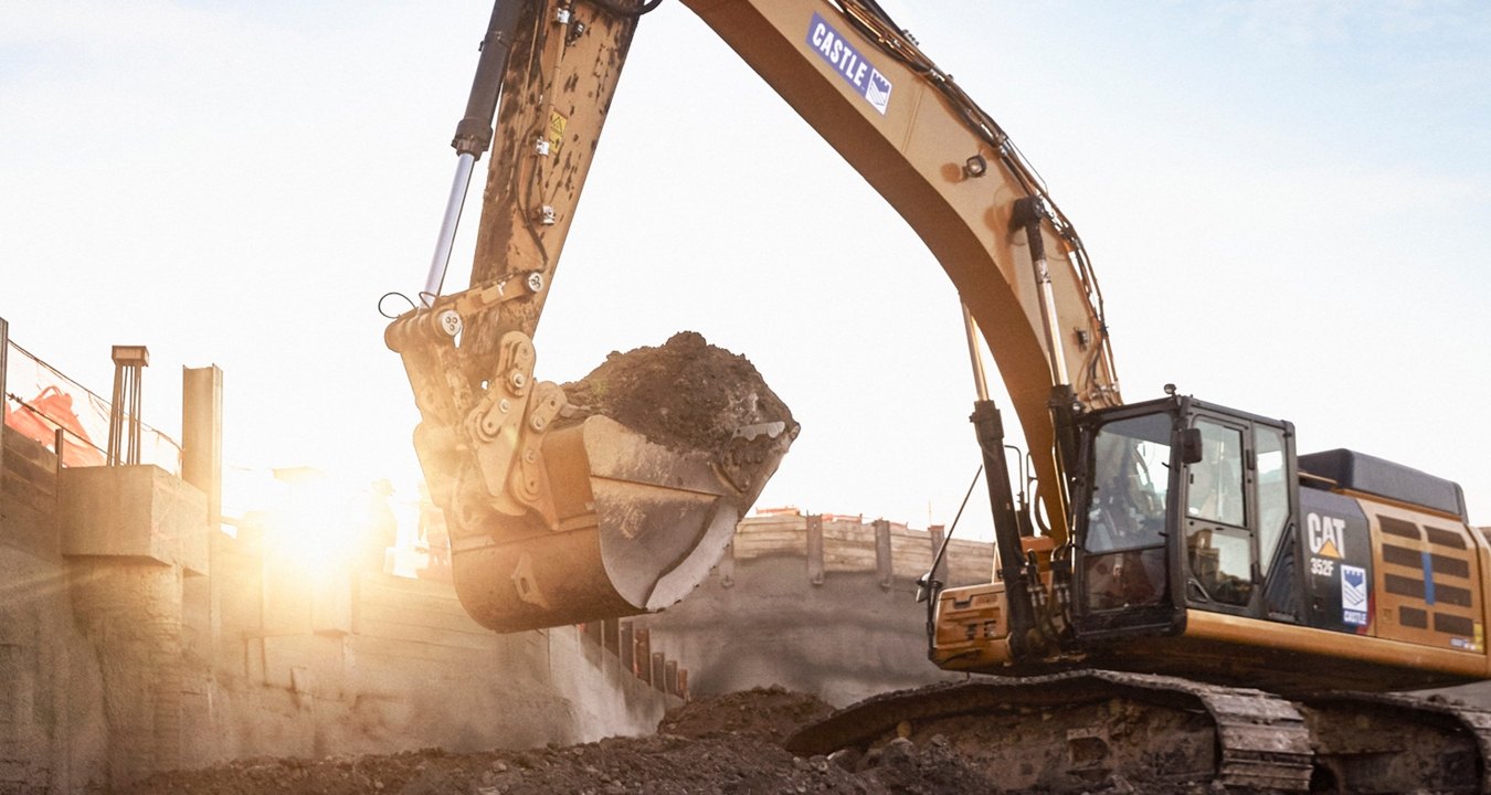 heavy equipment on a jobsite