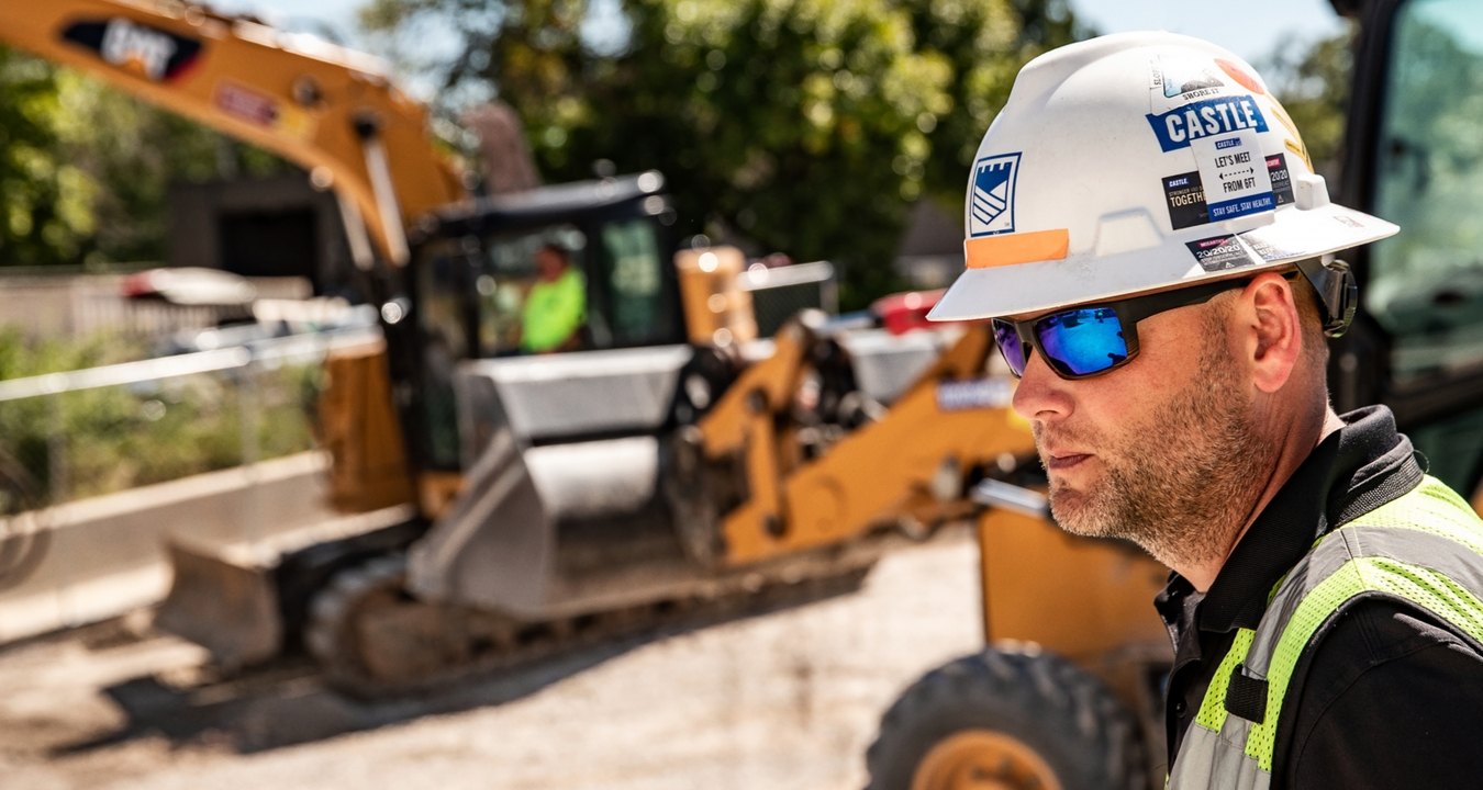 Construction worker on a jobsite.