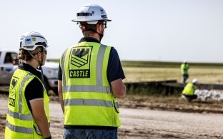 Castle Team Members at Worksite