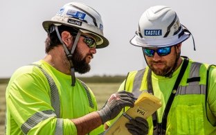 Construction workers on a jobsite.