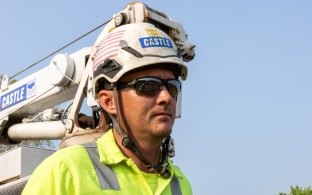 Construction worker on a jobsite.