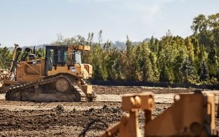 heavy equipment on a jobsite