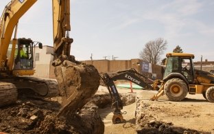 excavating