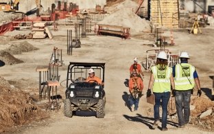 Construction workers on a jobsite.