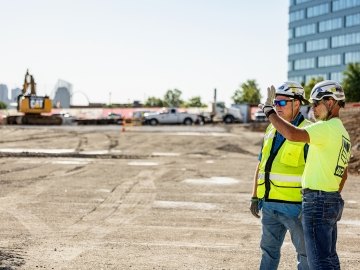 Construction superintendents talking