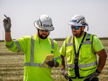 Two foreman talking