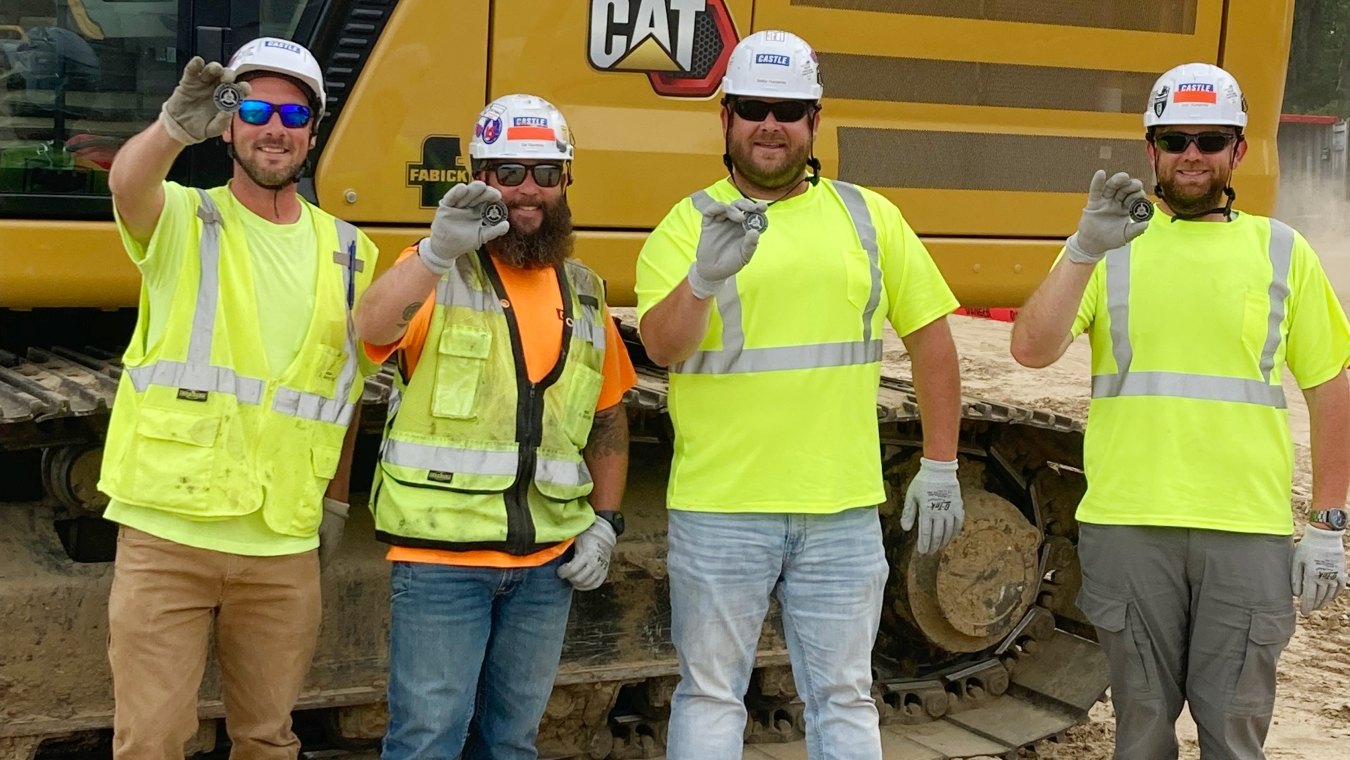 Construction workers on a jobsite.