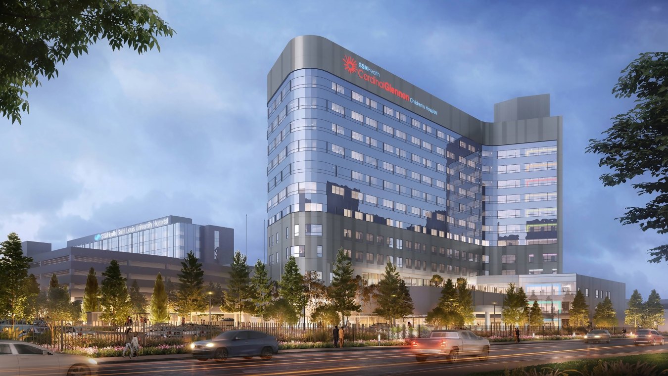 Rendering of the new Cardinal Glennon Children's Hospital