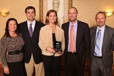 castle people accepting an award