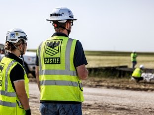 Castle Team Members at Worksite