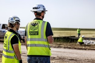 Castle Team Members at Worksite