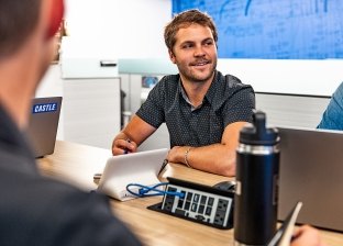 Man Smiling Office