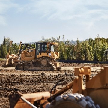 heavy equipment on a jobsite