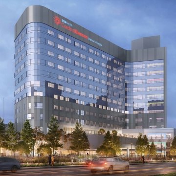 Rendering of the new Cardinal Glennon Children's Hospital