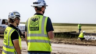 Castle Team Members at Worksite
